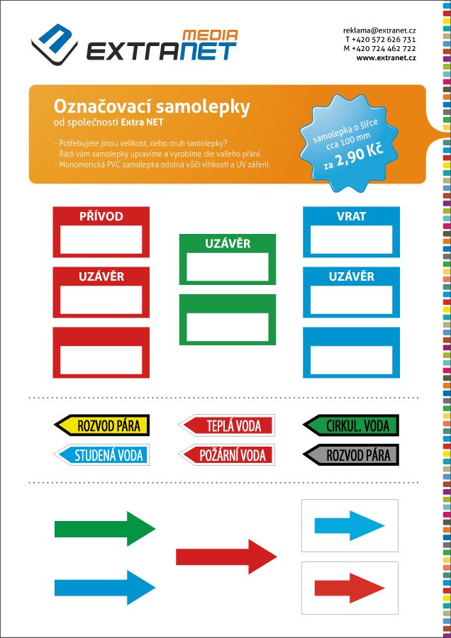 letak samolepky